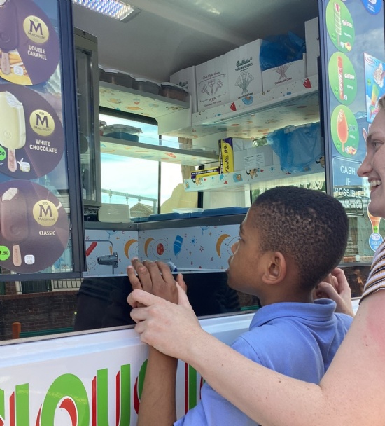 Ice cream van visit